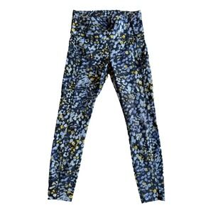 Lululemon High Rise Leggings Women's 6 Nulux Metropolis Glow Yoga Activewear Gym